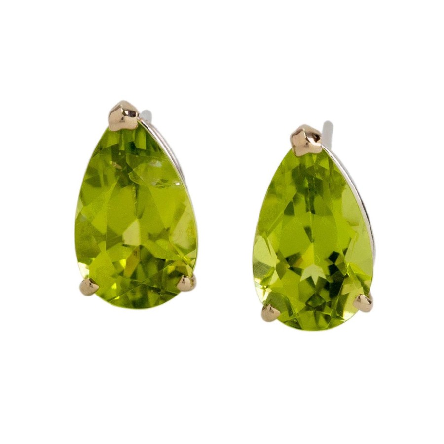 Gem Shopping Cut By Ben Peridot Earrings In 14K | Peridot