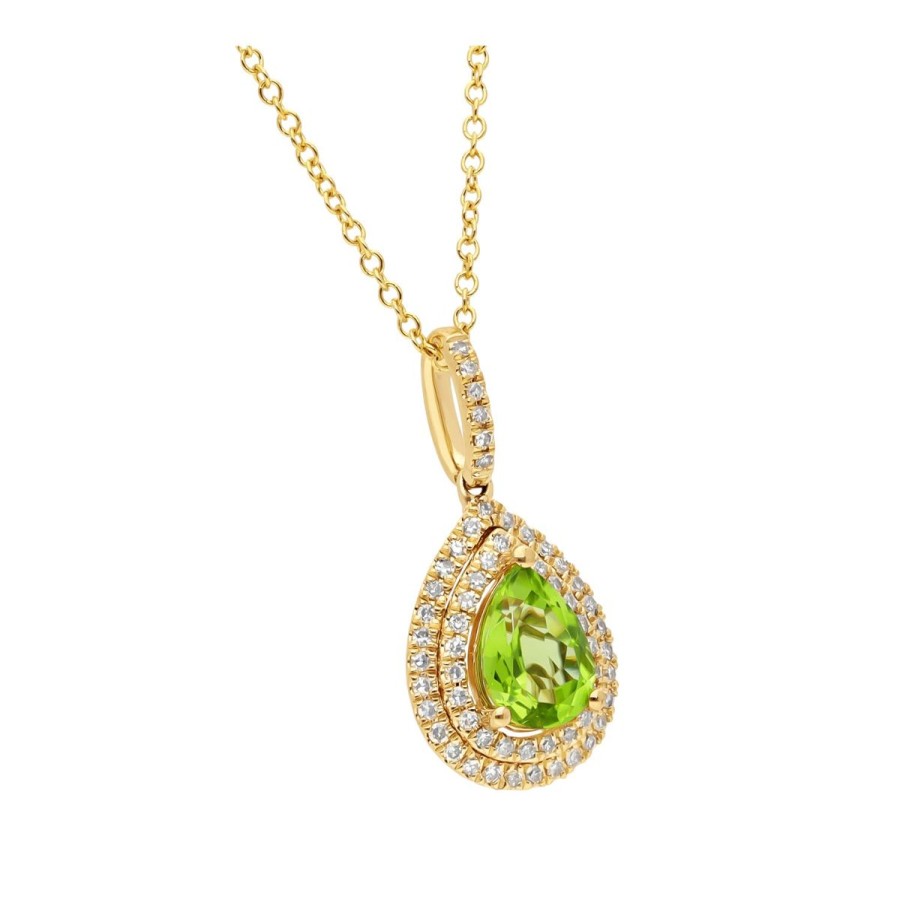 Gem Shopping Effy Peridot And Diamond Pendant In 14K | Peridot