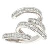 Gem Shopping Fashion Diamond Ring In 18K White Gold | Diamond