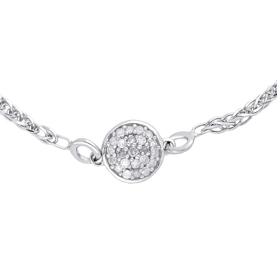 Gem Shopping Effy Diamond Bracelet In Silver | Diamond