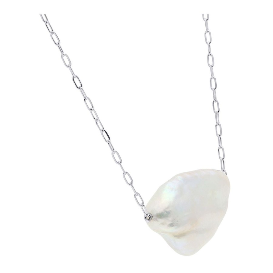 Gem Shopping Cut By Ben Cultured Freshwater Baroque Pearl Necklace In 14K | Pearl