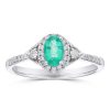 Gem Shopping Cirari Couture Jewels Emerald And Diamond Ring In 14K | Emerald