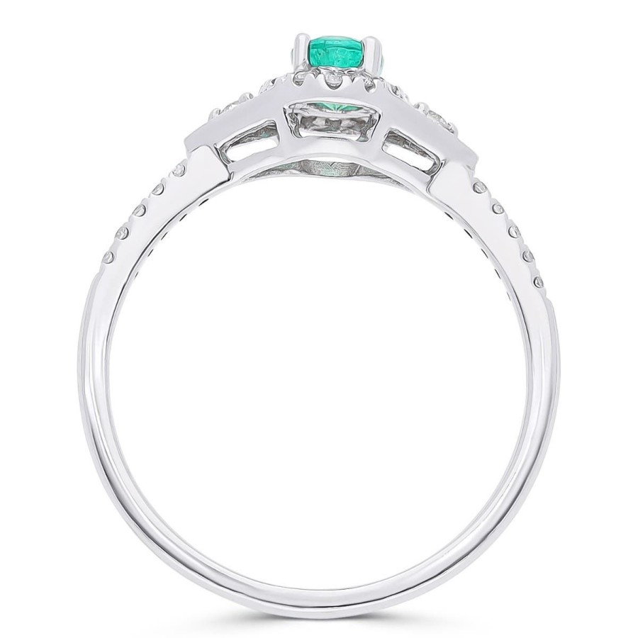 Gem Shopping Cirari Couture Jewels Emerald And Diamond Ring In 14K | Emerald