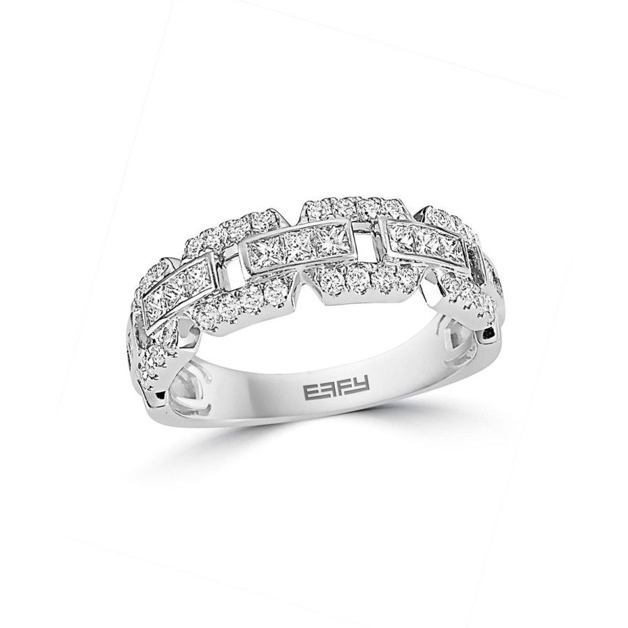 Gem Shopping Effy Diamond Ring In 14K White Gold | Diamond