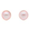 Gem Shopping Lali Jewels Freshwater Pearl Stud Earrings In 14K Yellow Gold | Pearl