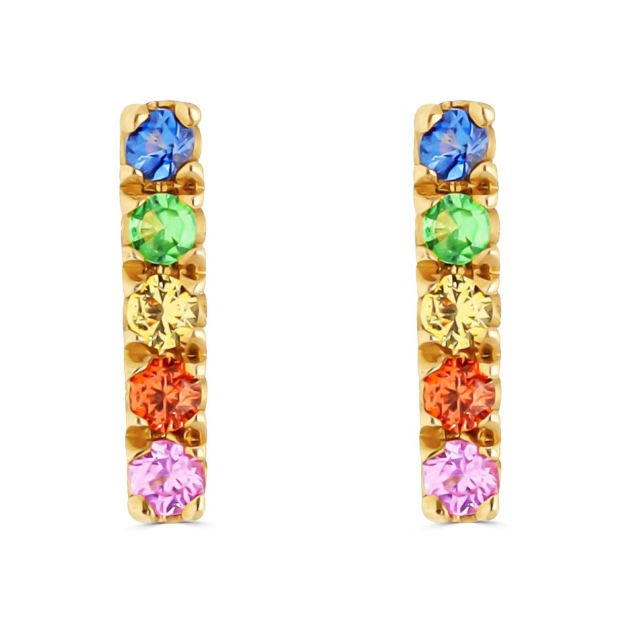 Gem Shopping Brevani Sapphire Stud Earrings In 14K | Sapphire