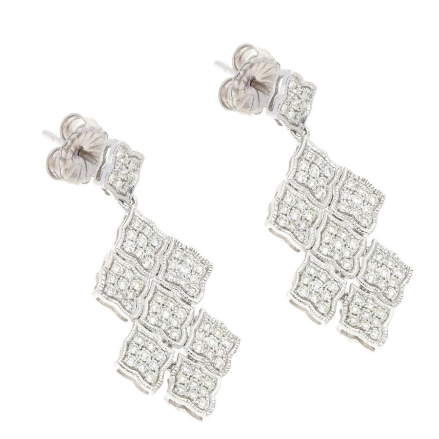 Gem Shopping Effy Diamond Chandelier Earrings In 14K White Gold | Diamond