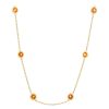 Gem Shopping Mandarin Garnet Necklace In 14K | Garnet