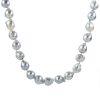 Gem Shopping Akoya Cultured Pearl Necklace In Sterling Silver | Pearl