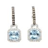 Gem Shopping Effy Aquamarine And Diamond Earrings In 14K | Aquamarine