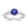 Gem Shopping Cut By Ben Ceylon Sapphire And Diamond Ring In 18K | Sapphire