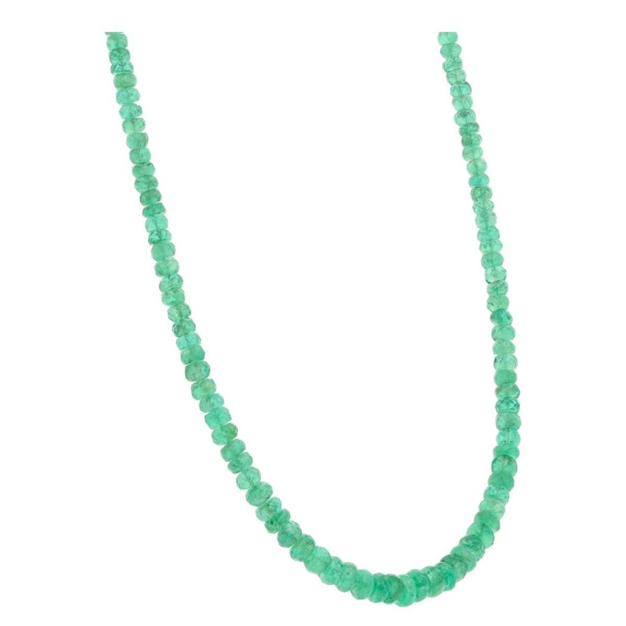 Gem Shopping Emerald Necklace In 14K Yellow Gold | Emerald