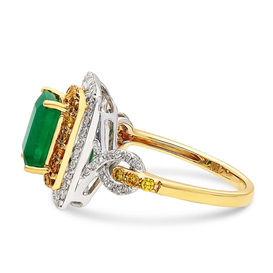 Gem Shopping Effy Emerald And Diamond Ring In 14K | Emerald