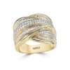 Gem Shopping Effy Diamond Ring In 14K Yellow Gold | Diamond