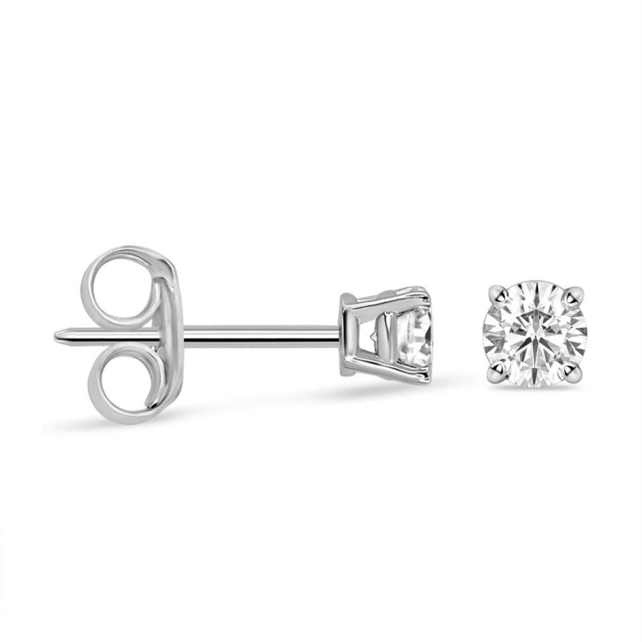 Gem Shopping 1/3 Ctw Diamond Stud Earrings In 14K | Diamond