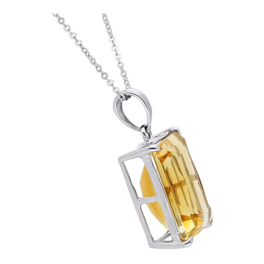 Gem Shopping Cut By Ben Citrine Pendant In 14K | Citrine