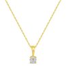 Gem Shopping 1/4 Ct Diamond Solitaire Pendant In 14K | Diamond