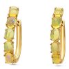 Gem Shopping Cirari Couture Opal Huggie Hoop Earrings In 10K | Opal