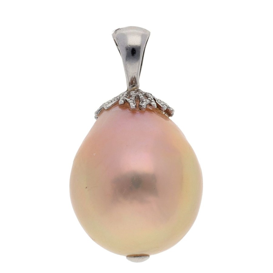 Gem Shopping Cut By Ben Freshwater Pearl Pendant In 14K | Pearl