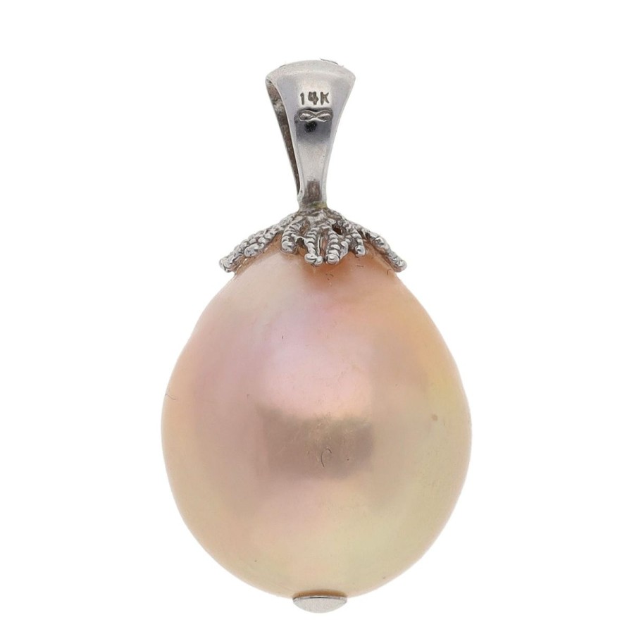 Gem Shopping Cut By Ben Freshwater Pearl Pendant In 14K | Pearl