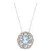 Gem Shopping Effy Aquamarine And Diamond Pendant In 14K | Aquamarine