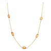 Gem Shopping Mandarin Garnet Necklace In 14K | Garnet