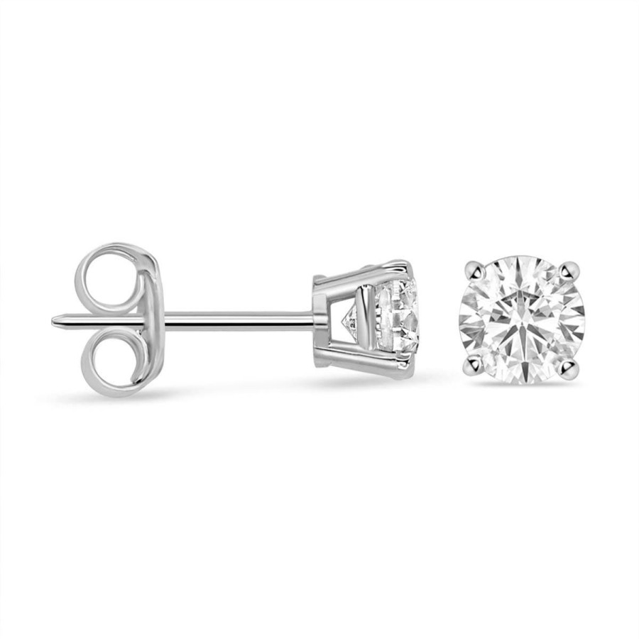 Gem Shopping 3/4 Ctw Diamond Stud Earrings In 14K | Diamond