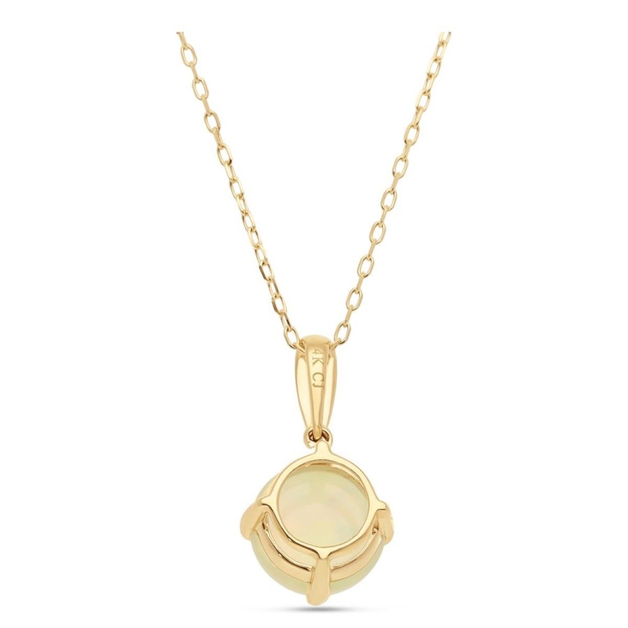 Gem Shopping Cirari Couture Opal And Diamond Pendant In 14K | Opal