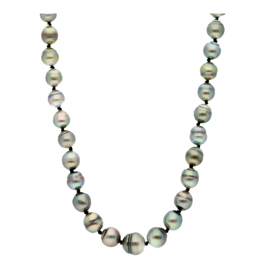 Gem Shopping Cut By Ben Tahitian Pearl Necklace In Sterling Silver | Pearl