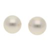 Gem Shopping Cut By Ben South Sea Cultured Pearl Stud Earrings In 14K White Gold | Pearl