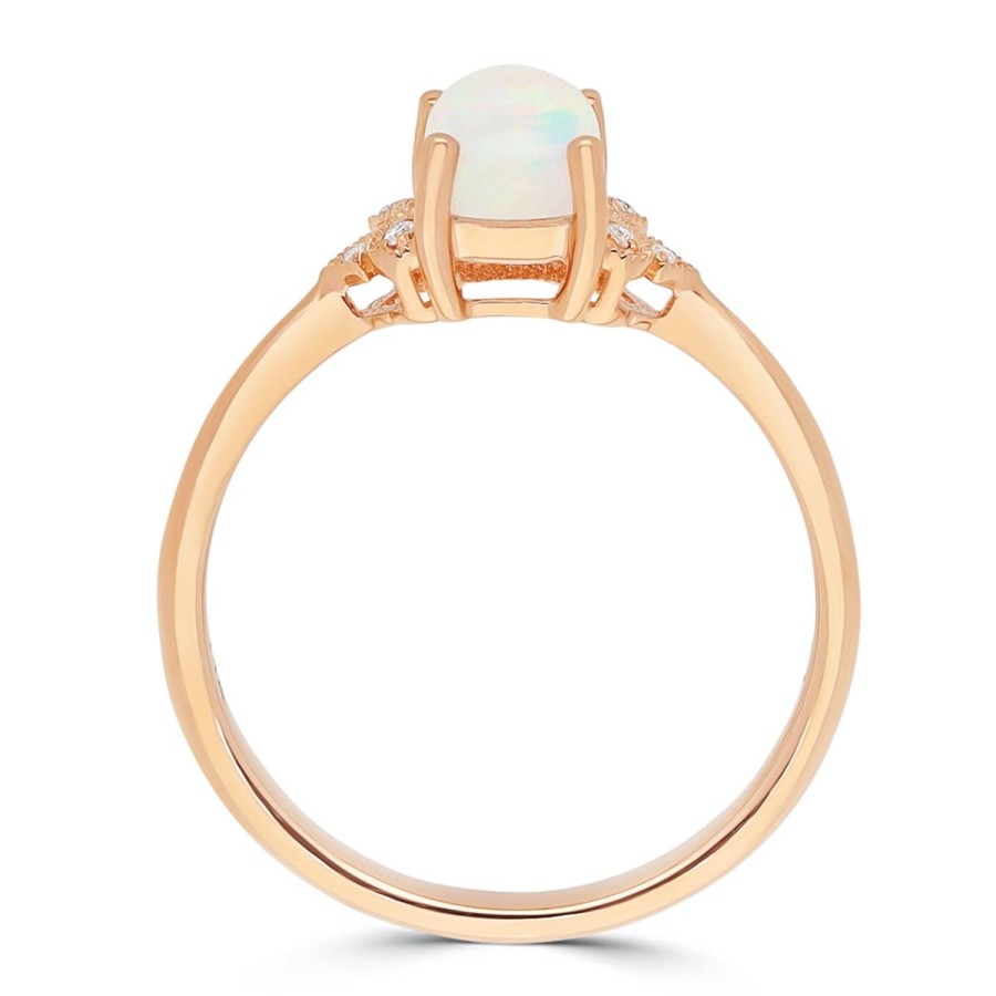 Gem Shopping Cirari Couture Opal And Diamond Ring In 14K | Opal