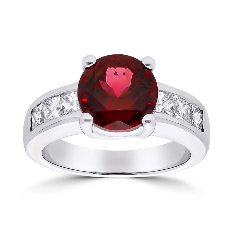 Gem Shopping Cut By Ben Ant Hill Garnet And Diamond Ring In 14K | Garnet