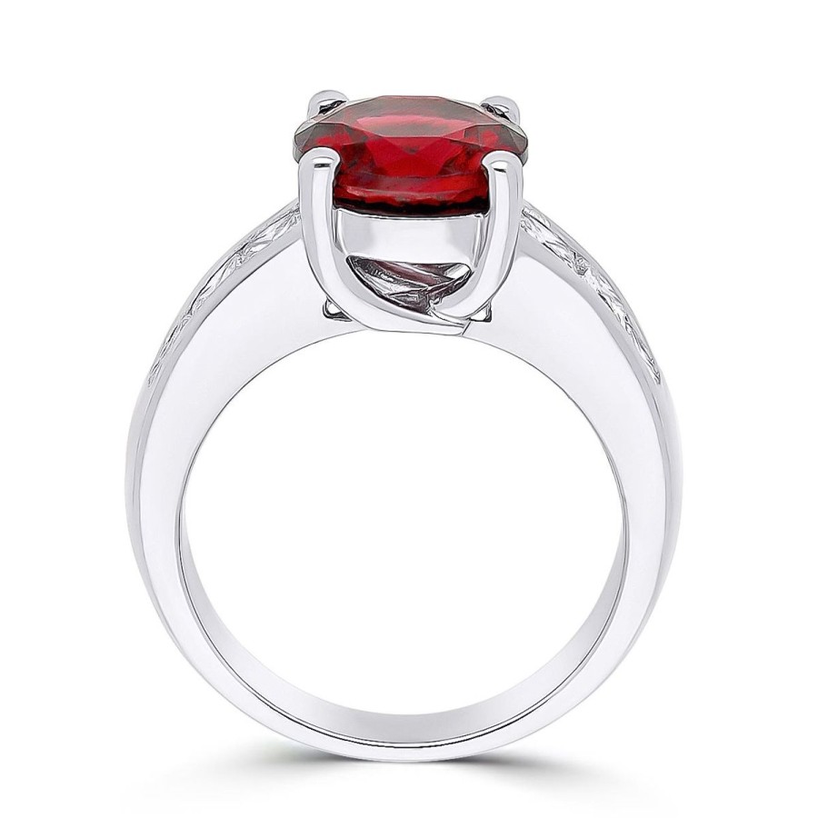 Gem Shopping Cut By Ben Ant Hill Garnet And Diamond Ring In 14K | Garnet