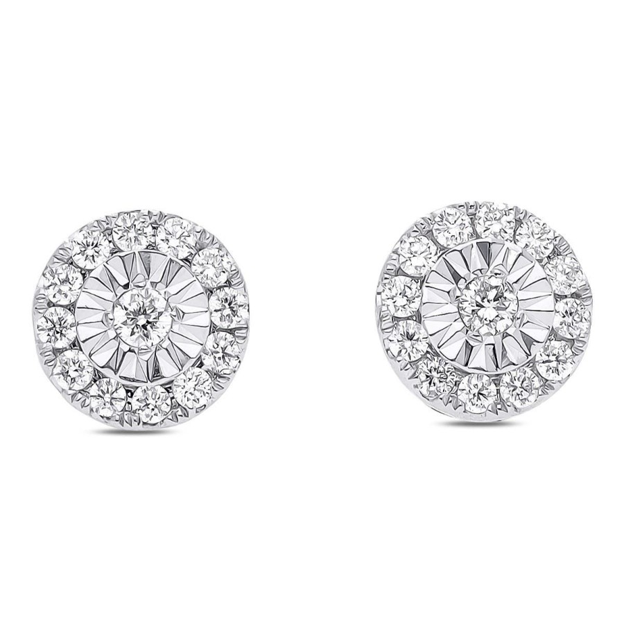 Gem Shopping Diamond Stud Earrings In 14K | Diamond