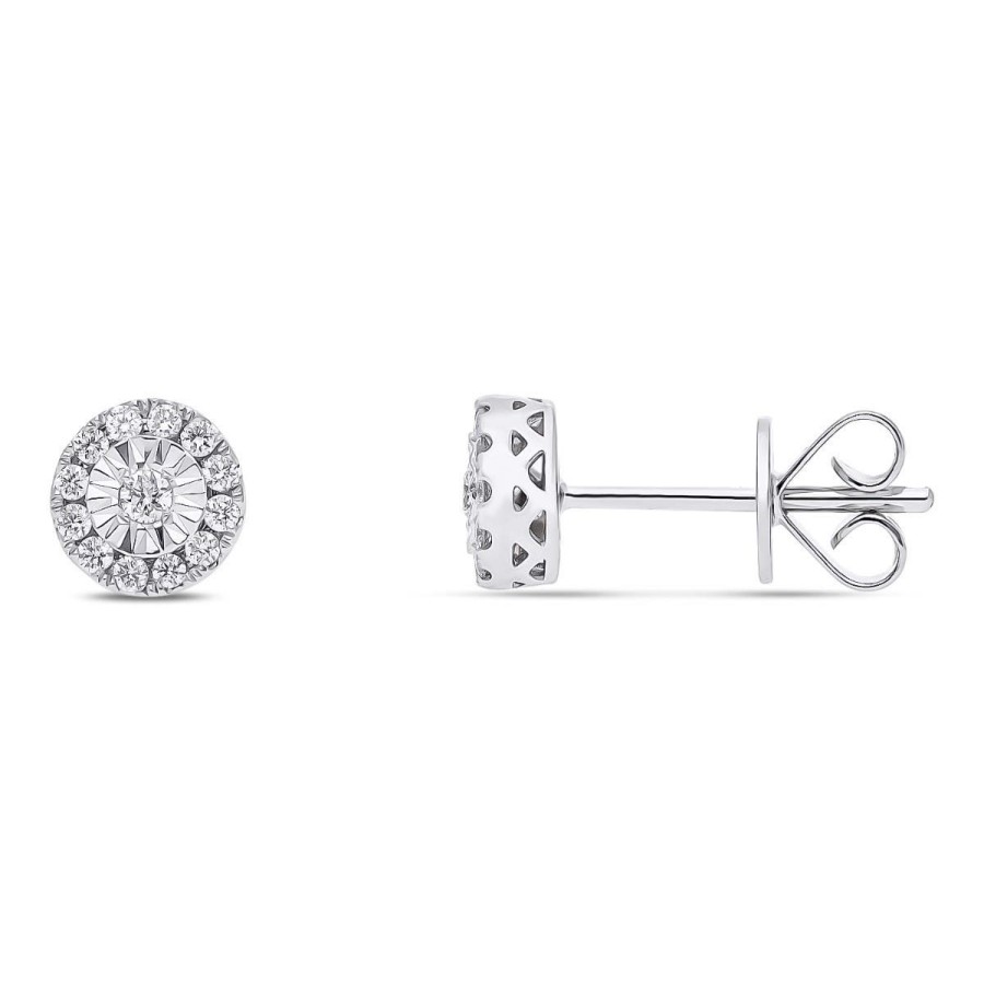 Gem Shopping Diamond Stud Earrings In 14K | Diamond