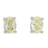 Gem Shopping Diamond Stud Earrings In 14K White Gold | Diamond