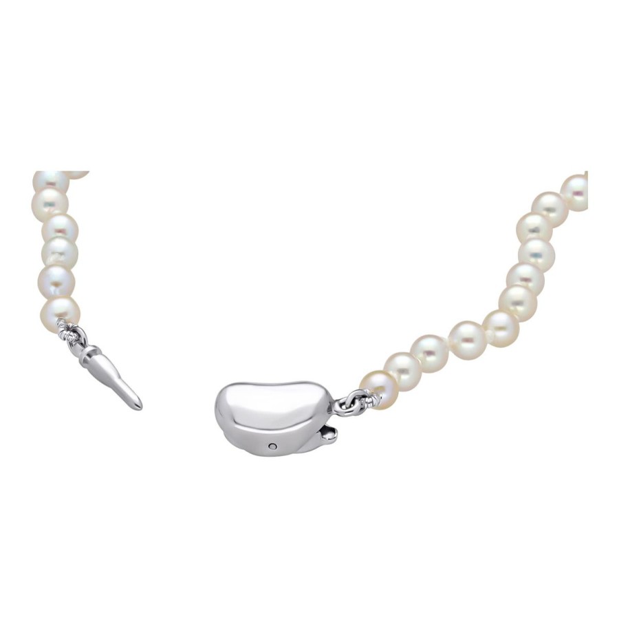 Gem Shopping Aquarian Pearls Cultured Akoya Pearl Bracelet In Sterling Silver | Pearl