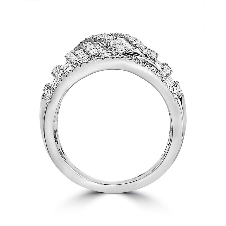 Gem Shopping Effy Diamond Ring In 14K White Gold | Diamond