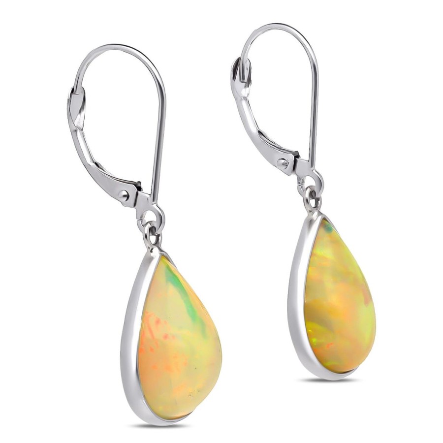 Gem Shopping Cut By Ben Opal Earrings In 14K | Opal