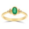 Gem Shopping Cirari Couture Emerald And Diamond Ring In 10K | Emerald