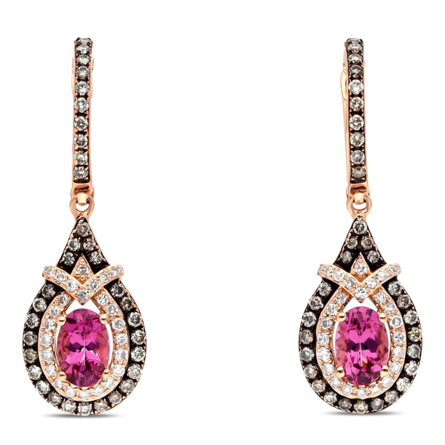 Gem Shopping Effy Rhodolite Garnet And Diamond Dangle Earrings In 14K | Garnet