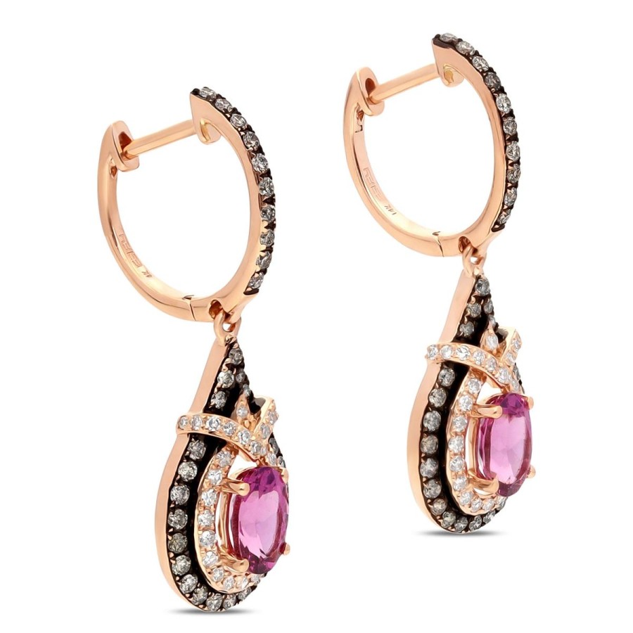 Gem Shopping Effy Rhodolite Garnet And Diamond Dangle Earrings In 14K | Garnet