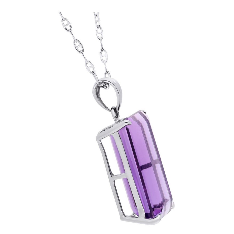 Gem Shopping Amethyst Pendant In 14K | Amethyst