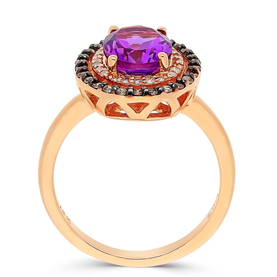 Gem Shopping Effy Amethyst And Diamond Ring In 14K | Amethyst