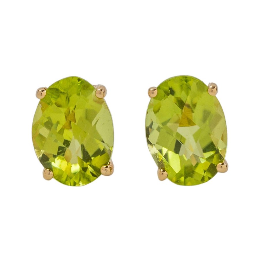 Gem Shopping Cut By Ben Peridot Earrings In 14K | Peridot