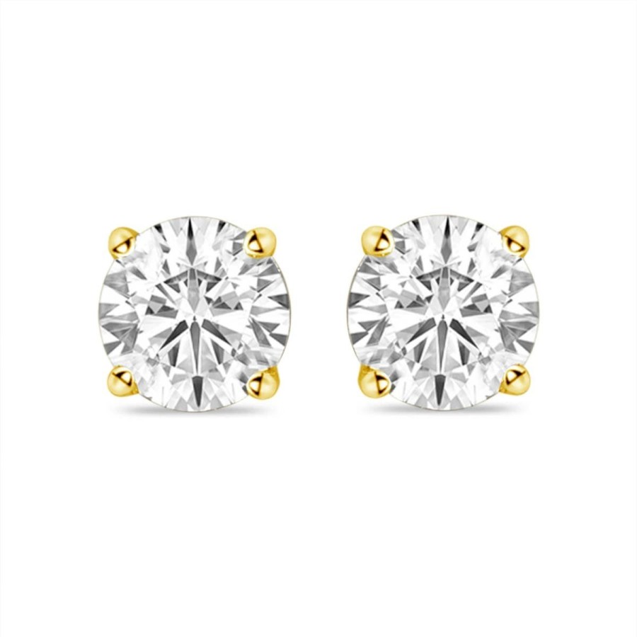 Gem Shopping 1/2 Ctw Diamond Stud Earrings In 14K | Diamond