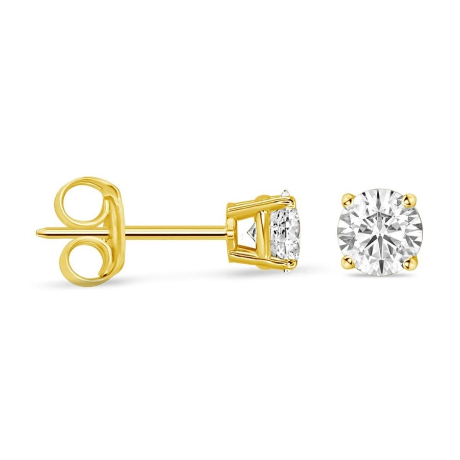 Gem Shopping 1/2 Ctw Diamond Stud Earrings In 14K | Diamond