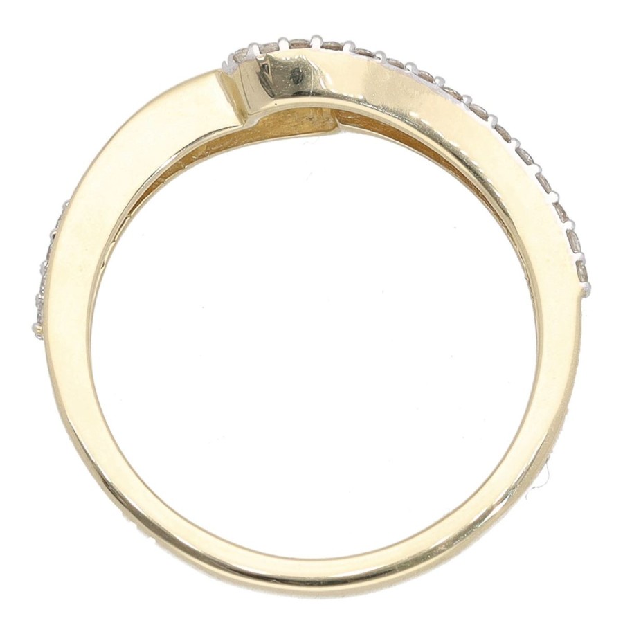 Gem Shopping Kallati Diamond Ring In 14K Yellow Gold | Diamond