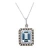 Gem Shopping Effy Aquamarine And Diamond Pendant In 14K | Aquamarine