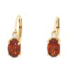 Gem Shopping Cirari Couture Jewels Citrine And Diamond Drop Earrings In 14K Yellow Gold | Citrine